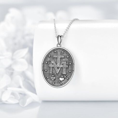 KZX Archangel Michael Necklace 925 Sterling Silver Angel Pendant Necklace Gift for Men Women Spiritual Protection Amulet in Kuwait