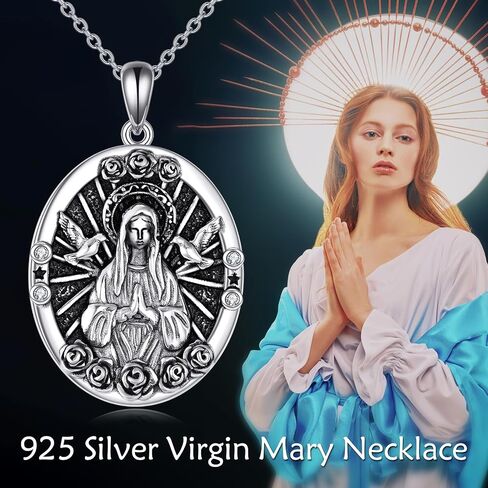 KZX Archangel Michael Necklace 925 Sterling Silver Angel Pendant Necklace Gift for Men Women Spiritual Protection Amulet in Kuwait