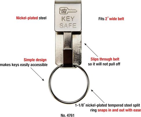 Lucky Line Key Tag Rack ، حزمة 6 ، Clear (60562) in Saudi Arabia