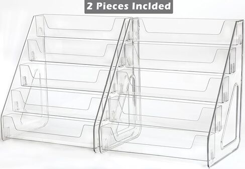 موقف عرض البطاقة ، رف أكريليك 5 مستويات من أجل تحية البطاقة المتدرجة للرياضة ، بطاقة بريدية ، ملصقات ، صور ، صور ، بطاقات كرة سلة للبيسبول كرة القدم ، رف عرض أعلى طاولة لألواح PSA (حزمة واحدة) in Kuwait