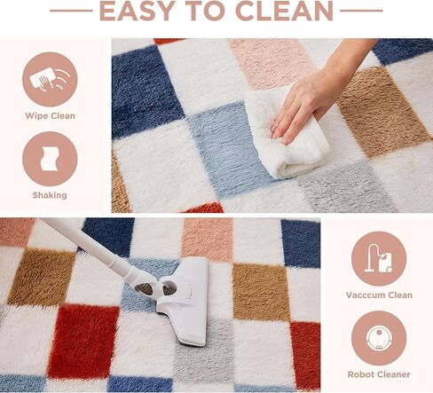 Andency 5 × 7 قدمًا سجادة أبيض وأسود لغرفة المعيشة كلاسيكية متدفقات أشعث سجادة غير انزلاقية غير ناعمة ناعمة رقيقة من السجاد غامض غرفة نوم أطفال غرفة طفل رضيع ، ديكور منزل لطيف. in Kuwait