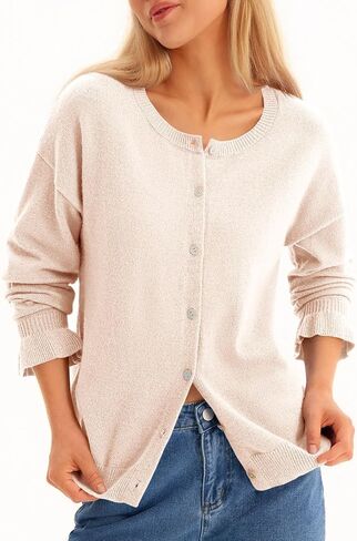Saodimallsu Womens Cardigan Sensters Button Down Knit 2025 Fall Shuffle Sleeve Sweater Open Outdery Outwear in Saudi Arabia