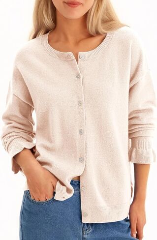 Saodimallsu Womens Cardigan Sensters Button Down Knit 2025 Fall Shuffle Sleeve Sweater Open Outdery Outwear in Saudi Arabia