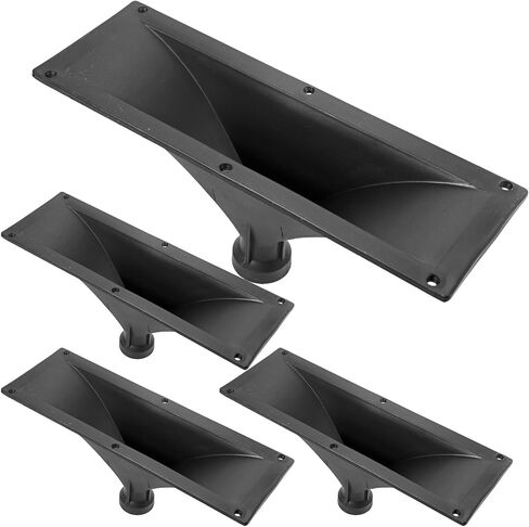 5 CORE 4x10 Rectangle Plastic Screw-On Horn 4Pcs for Assorted Speaker Cabinets 34mm Throat - HISE 4X10 4Pcs in Saudi Arabia