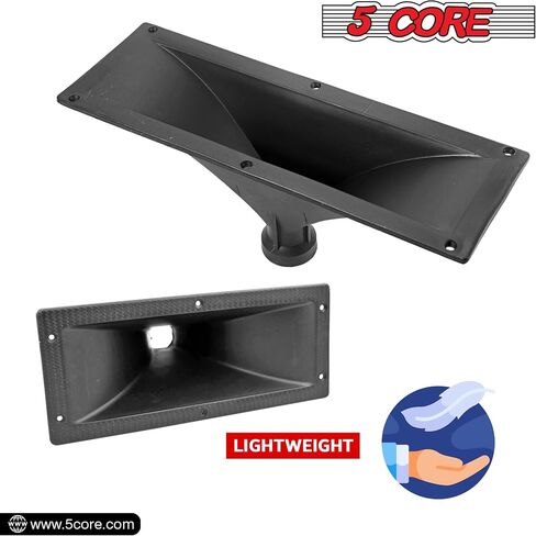 5 CORE 4x10 Rectangle Plastic Screw-On Horn 4Pcs for Assorted Speaker Cabinets 34mm Throat - HISE 4X10 4Pcs in Saudi Arabia