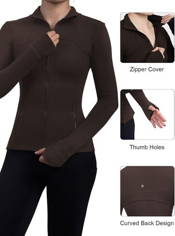 Sis Queen Women's Procleout Jackets Slim Fit Track Trops with Goiles Thumb Hopes Full zip up lightweight shootwear in Saudi Arabia