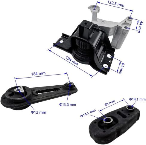 Engine Mount Set of 4 Compatible with Nissan Sentra 2.0L 2007 2008 2009 2010 2011 Automatic CVT Replace A4348HY A4345 A4318 A4346 Front Rear in Saudi Arabia