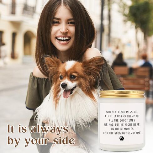 الهدايا التذكارية للكلاب لفقدان الكلب ، كلاب شمعة التعاطف التي تتفوق على الهدايا في ذكرى الكلب الحاضر لعائلات أصدقاء عاشق الحيوانات الأليفة ، 7oz lavender in Kuwait
