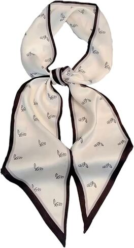 Mulberry Silk Like Head Scarf Women's Fashion Square Neck Satin Scarfs for Bag Hair Scarves Gift in Saudi Arabia