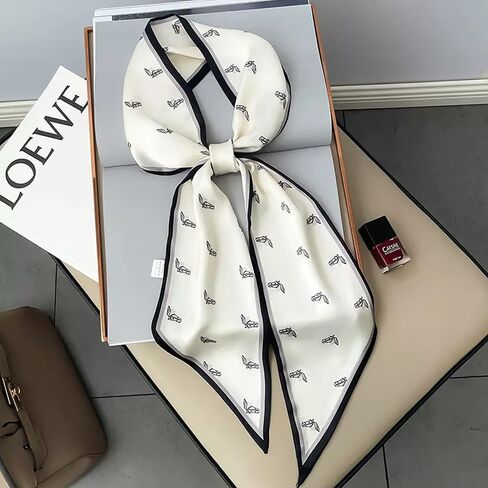 Mulberry Silk Like Head Scarf Women's Fashion Square Neck Satin Scarfs for Bag Hair Scarves Gift in Saudi Arabia