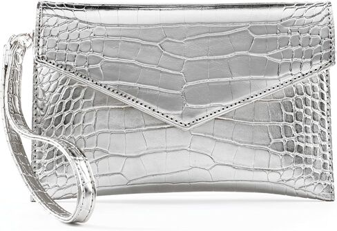 Small Gold Clutch Purse for Women, Metallic Envelope Handbag Evening Bag with Wristlet Strap in Kuwait