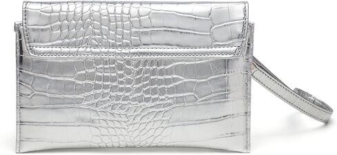 Small Gold Clutch Purse for Women, Metallic Envelope Handbag Evening Bag with Wristlet Strap in Kuwait