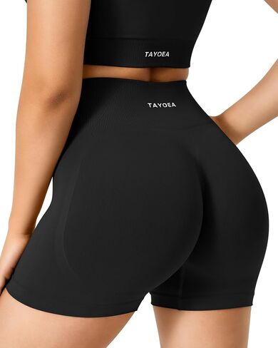 Tayoea Shorts Shorts Women Scrunch Butty Booty رفع سراويل راكب الدراجة النارية سلس لليوغا الرياضية الرياضية الرياضية in Saudi Arabia