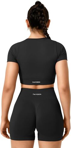 Tayoea Shorts Shorts Women Scrunch Butty Booty رفع سراويل راكب الدراجة النارية سلس لليوغا الرياضية الرياضية الرياضية in Saudi Arabia