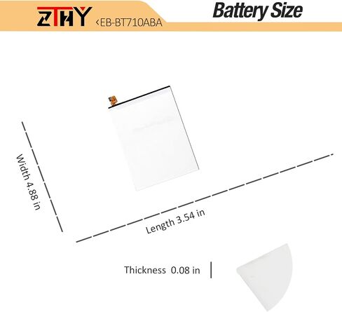Zthy Scud-WT-N19 بطارية الكمبيوتر اللوحي متوافقة مع Samsung Galaxy Tab A7 10.4 2020 10.4 "SM-T500 SM-T505 SM-T500N SM-T505N SM-T503 SM-T507 SM-T507N SM-T500NZDAXAR SM-T500NZSAXAR SEIRES 3.85V 27.1WH in Kuwait