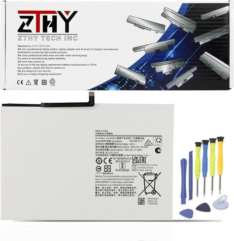Zthy Scud-WT-N19 بطارية الكمبيوتر اللوحي متوافقة مع Samsung Galaxy Tab A7 10.4 2020 10.4 "SM-T500 SM-T505 SM-T500N SM-T505N SM-T503 SM-T507 SM-T507N SM-T500NZDAXAR SM-T500NZSAXAR SEIRES 3.85V 27.1WH in Saudi Arabia
