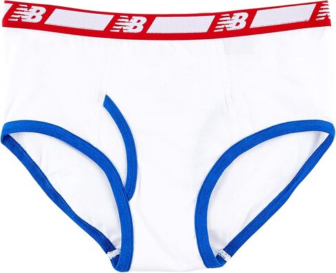 New Balance Boys Boys غير المقيد جيرسي الأداء الداخلي القطن القطن الموجز (5 حزمة) ، Team Navy/Raincloud/Team Red/Graphite Heather/Team Navy in Saudi Arabia