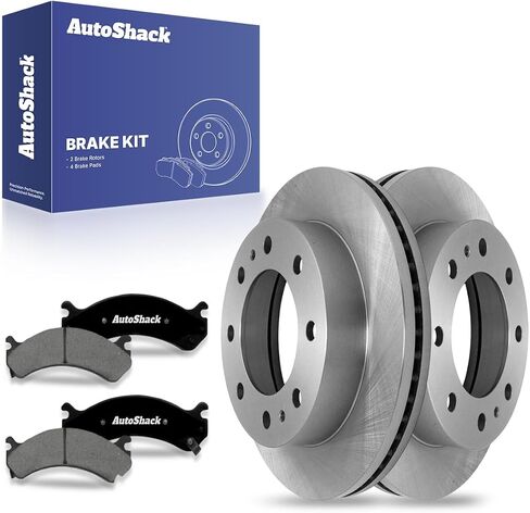 Autoshack Front Brake Kit Replacement for Chevrolet Express 3500 Silverado 2500 HD Classic GMC Savana 3500 Sierra 2500 HD Disc Brake Rotors with Ceramic Brake Pad 12.8" (325.0 mm) PCDR6507465074784 in Saudi Arabia