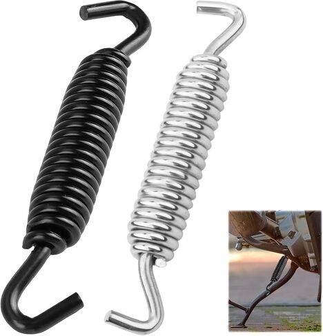 Jiffy Stand Kickstand Spring ، استبدال الأسود الثقيل للدراجات النارية Kickstand ، Spring Universal Fit Spring for Scooter Dirt Bike ATV ، تسهيل التثبيت لميكانيكا Riders DIY in Kuwait