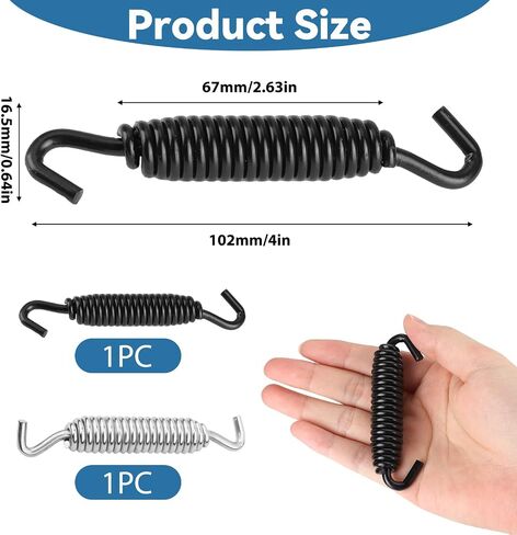 Jiffy Stand Kickstand Spring ، استبدال الأسود الثقيل للدراجات النارية Kickstand ، Spring Universal Fit Spring for Scooter Dirt Bike ATV ، تسهيل التثبيت لميكانيكا Riders DIY in Kuwait