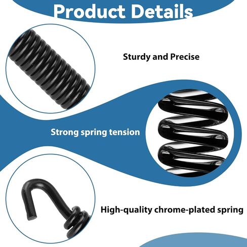 Jiffy Stand Kickstand Spring ، استبدال الأسود الثقيل للدراجات النارية Kickstand ، Spring Universal Fit Spring for Scooter Dirt Bike ATV ، تسهيل التثبيت لميكانيكا Riders DIY in Kuwait