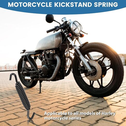 Jiffy Stand Kickstand Spring ، استبدال الأسود الثقيل للدراجات النارية Kickstand ، Spring Universal Fit Spring for Scooter Dirt Bike ATV ، تسهيل التثبيت لميكانيكا Riders DIY in Kuwait