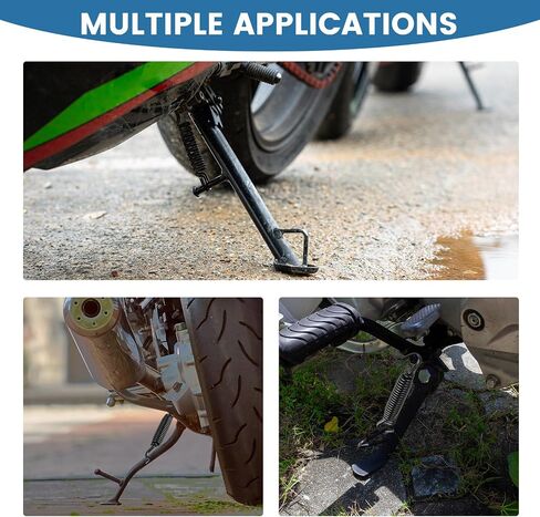 Jiffy Stand Kickstand Spring ، استبدال الأسود الثقيل للدراجات النارية Kickstand ، Spring Universal Fit Spring for Scooter Dirt Bike ATV ، تسهيل التثبيت لميكانيكا Riders DIY in Kuwait