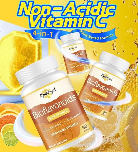ملحق Bioflavonoid 1100mg مع مكملات فيتامين C 1000mg غير المستحضر ، وملحق نباتي ، خالي من الغلوتين-90 كبسولات الخضار in Saudi Arabia