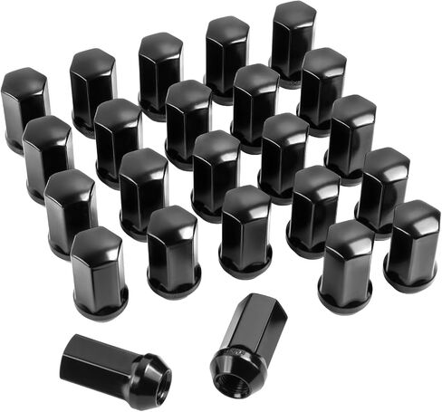 32pcs,M14x2.0 Lug Nuts Flat Seat Black for 1999-2002 F250 F350,13/16" Hex Factory OEM Wheel Lug Nuts,611-196 in Saudi Arabia