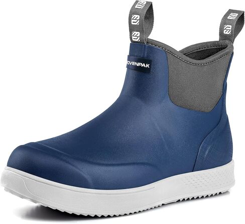 أحذية Deck Deck المنسوجة للرجال ، رجال أحذية المطر ، أحذية الصيد المقاومة للماء ، أحذية سطح السفينة ، أحذية مطاطية مضادة للانزلاق في الكاحل أحذية الصيد في الهواء الطلق ، القوارب ، الحجم 6-13 in Kuwait