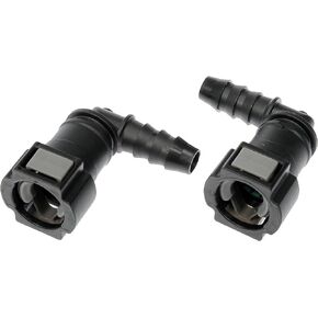 Dorman 800-172 Quick Connector 10mm Steel TO 8mm Nylon 90, 2 Pack