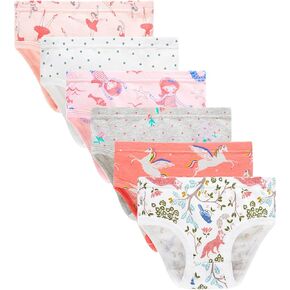 Winging Day Little Girls' Cotton Panties Baby Toddler Soft Underwear Multipack