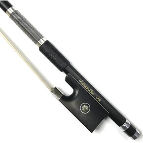 Carbon Fiber Violin Bow 1/2 Size Violin Bow Unbleached Black Horse Hair Art No.VBN108 in Saudi Arabia