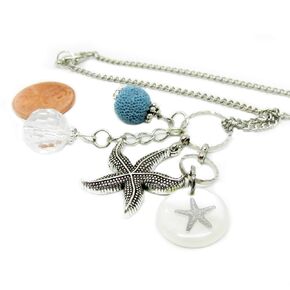 Starfish Rear View Mirror Car Charm - Essential Oil Crystal Car Diffuser - Aromatherapy Gift for Women