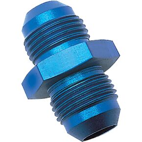 Edelbrock/Russell 660370 Blue Anodized Aluminum -10AN Flare Union Adapter
