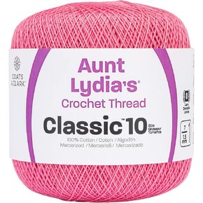 Red Heart Classic Crochet Thread, French Rose, 1050 Foot