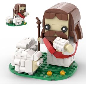 Jesus Building Set, The Good Shepherd Little Jesus Figures Toys, Easter for for Boys and Girls Ages 6 and Up