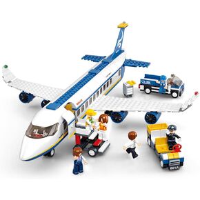 Building Blocks City AirPlane Station Toy for 6-12 Years Old Boys,City Airport Building Kits Kids Toys STEM Learning Building Bricks Helicoper Birthday Gift for 6-12 Children (463 Pieces)