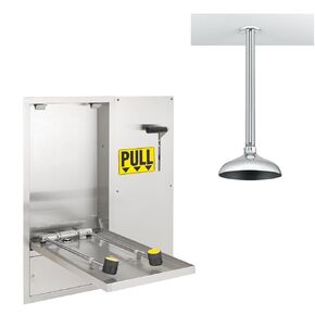 Speakman SE-575-DP-238 Plastic 100 lb. Capacity Laboratory Eye/Face Wash, 26 Height x 31 Length x 19 Width