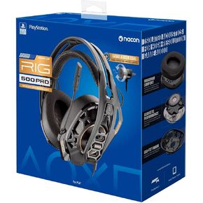 RIG Gaming Headset 500 PRO HS - Full Size - Wired - 3.5 mm Jack - Noise isolating - for Sony Playstation 4, Playstation 4 Pro, Playstation 4 Slim (Renewed)