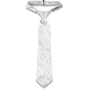 Trinity Church Supply First Holy Communion Tie, White Satin Chalice Brocade Necktie, Catholic Accessory or Gift for Boys, 14 Inches, Adjustable