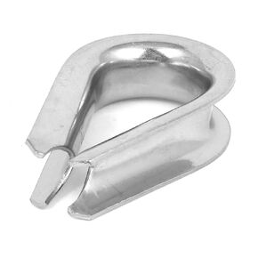 uxcell® a15060500ux0142 20mm 3/4-inch Stainless Steel Wire Rope Cable Thimbles Silver Tone
