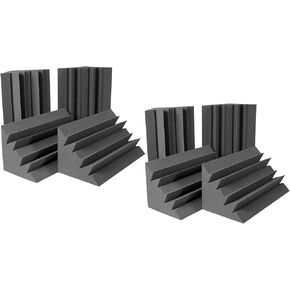 Auralex Acoustics Acoustic Bass Trapping, Charcoal, 24"x12"x12"-8 Pack (LENCHA)