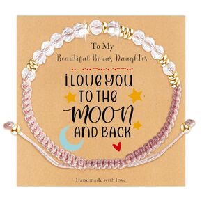 Graduation Gifts for Her Girls, Morse Code Graduation Bracelet as Kindergarten Preschool 5th 8th Grade High School College Master Degree 2024 Graduation Gifts for Girls Women Pink Bracelets
