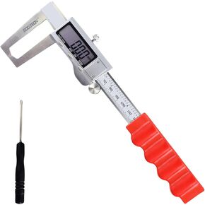 GODESON قرص الفرامل الدوار ميكرومتر، أداة قياس الفرجار الرقمية لفرامل القرص - 6 بوصة / 150 مم، أداة قياس الفرامل مع الفرجار - تحويل بوصة / متري، الفولاذ المقاوم للصدأ، شاشة LCD كبيرة in Kuwait