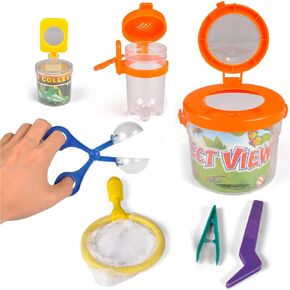 Liberty Imports Bug Catcher Kit - Little Backyard Explorer Outdoor Toy Insect Collection Nature Viewing Set for Kids (7 Pieces)