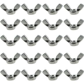 TAODAN 20PCS M5 Wing Nuts Stainless Steel 304 Fastener Parts Hurricane Screws Manual Twist Lugs Butterfly Nuts Used in Mechanical Equipment Electronic Equipment and Communication Equipment