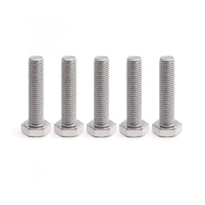 VictorsHome M10 Hex Head Bolt Screw, M10-1.5 x 65mm Stainless Steel 18-8 304 A2-70 Fully Threaded Hex Bolts 5pcs