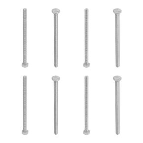 MroMax M10 Hex Bolt M10-1.5 x 100mm Hex Head Screw Bolts 304 Stainless Steel Fully Threaded Hex Tap Bolts 2pcs