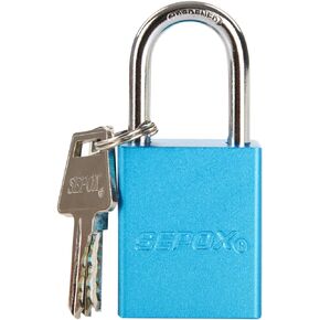 SEPOX® Trinity Out-Door Padlock Key-Alike Water-Proof Solid-Aluminum,1.5" 38mm Heavy-Duty Pack of 3 Pcs RGB Locks with Brass Cylinder Long-Shackle for Boat,Fishing, Marine,Fence,Safety Lock